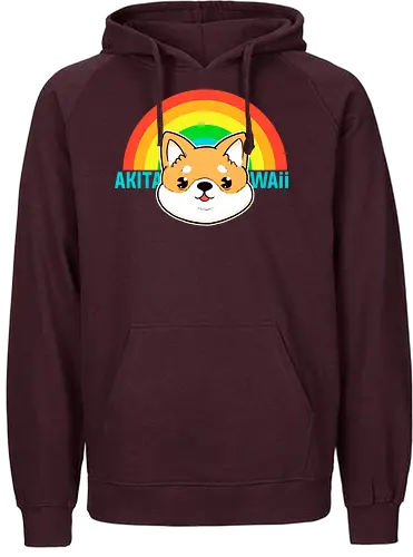 Akitawaii - akita, dog, hund, niedlich, süß, kawaii, japan, nippon - Fairtrade Hoodie