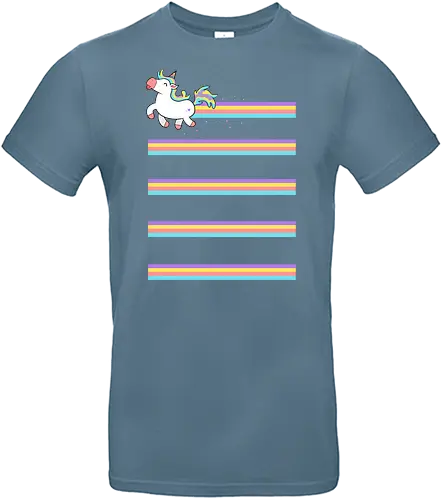 Unicorn Rainbow - einhorn, unicorn, rainbow, regenbogen, fun, fart, furz - Standard T-Shirt