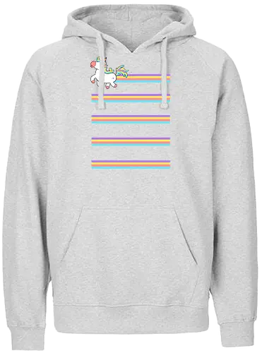 Unicorn Rainbow - einhorn, unicorn, rainbow, regenbogen, fun, fart, furz - Fairtrade Hoodie