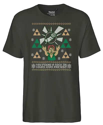 Best X-mas Present! - weihnachten, christmas, Hero of Time, socke, Princess, Ugly swter - Fairtrade T-Shirt