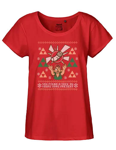 Best X-mas Present! - weihnachten, christmas, Hero of Time, socke, Princess, Ugly swter - Fairtrade Girl Shirt