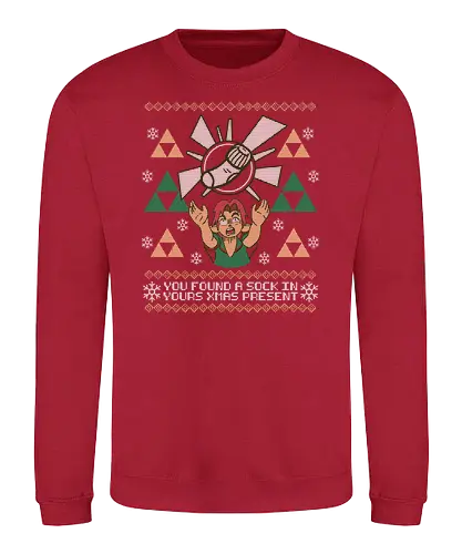 Best X-mas Present! - weihnachten, christmas, Hero of Time, socke, Princess, Ugly swter - Sweatshirt