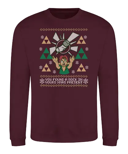 Best X-mas Present! - weihnachten, christmas, Hero of Time, socke, Princess, Ugly swter - Sweatshirt