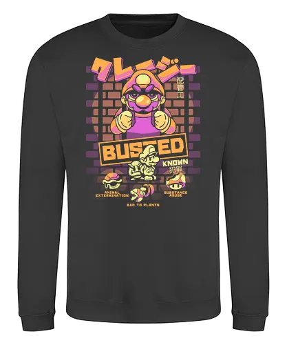 Criminal Plumber - Criminal, plumber, gaming, Retro gaming - Sweatshirt