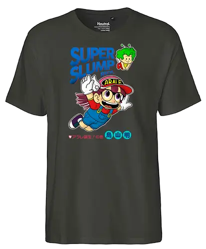 Arale Pop - arale, dragon, ball, dr. slump, crossover, mario, android, robot, manga, anime - Fairtrade T-Shirt
