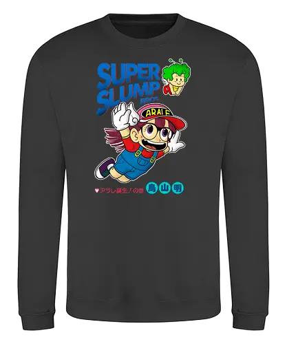 Arale Pop - arale, dragon, ball, dr. slump, crossover, mario, android, robot, manga, anime - Sweatshirt