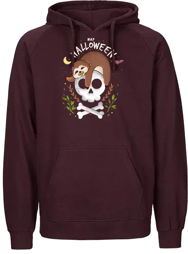 Nap Halloween - halloween, faultier, sloth, tier, cute, kawaii - Fairtrade Hoodie