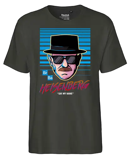 Say My Name - heisenberg, meth, crystal meth, walter white, el camino, brking bad - Fairtrade T-Shirt