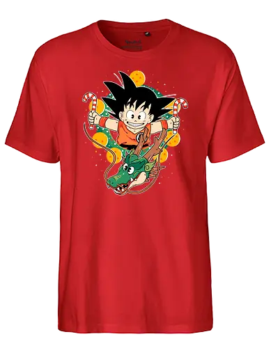 Dragon Christmas - anime, christmas, dbz, Rentier - Fairtrade T-Shirt