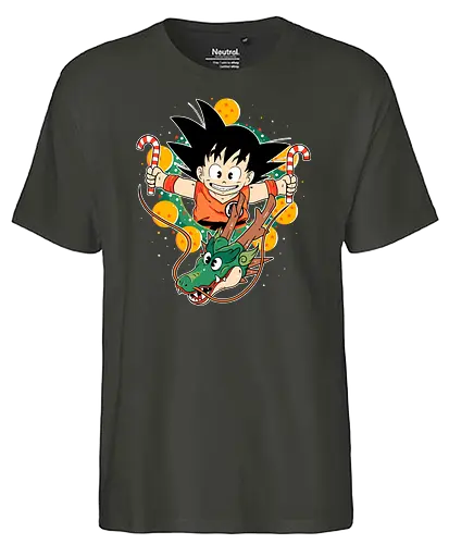 Dragon Christmas - anime, christmas, dbz, Rentier - Fairtrade T-Shirt