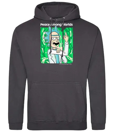 Peace among Dimensions - serie, cartoon, rick - Standard Hoodie