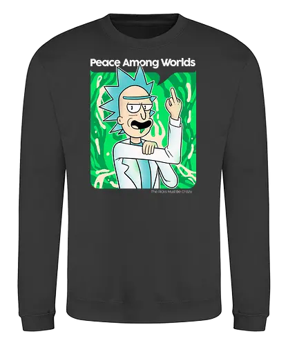 Peace among Dimensions - serie, cartoon, rick - Sweatshirt