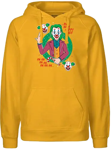 Happy Face - clown, film, comic, christmas - Fairtrade Hoodie