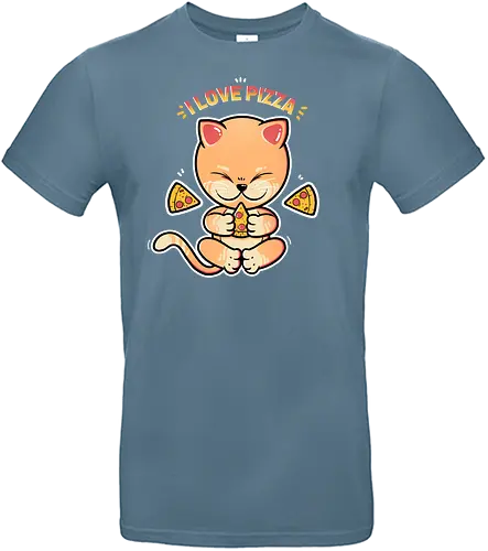 Neko Pizza - katze, pizza, neko, cat, kawaii, mashup - Standard T-Shirt
