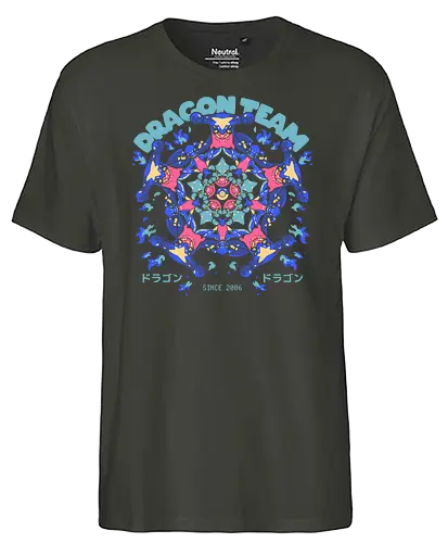 Dragon Team - pocket, monster, drache - Fairtrade T-Shirt