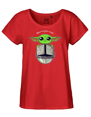 Love me you must - alien, baby, sci fi, space opera - Fairtrade Girl Shirt
