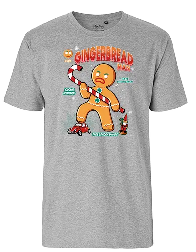 Cookie Revenge - christmas, weihnachten, Cookie revenge, Christmas hate, Gingerbrd man - Fairtrade T-Shirt