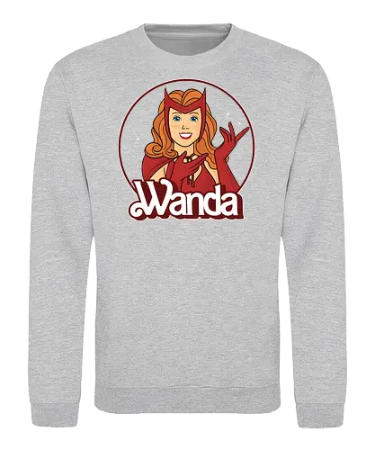 Wanda - tv, Wanda, mashup, doll, comic, superhero - Sweatshirt
