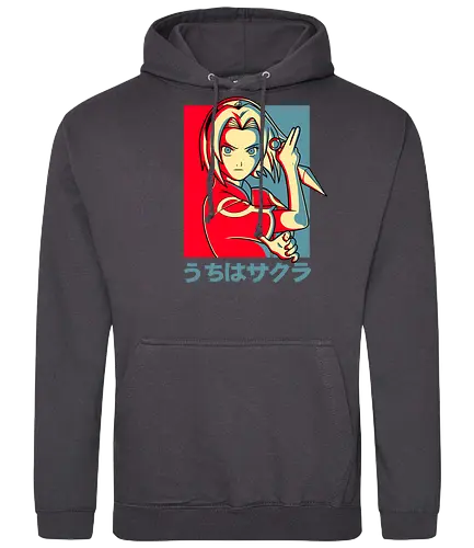 Sakura chan - anime, manga, ninja, shinobi, sakura - Standard Hoodie