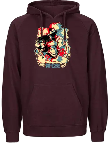 Team Seven - anime, manga, ninja, shinobi, Team 7 - Fairtrade Hoodie
