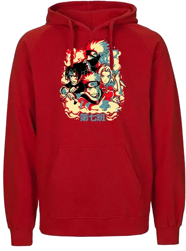 Team Seven - anime, manga, ninja, shinobi, Team 7 - Fairtrade Hoodie