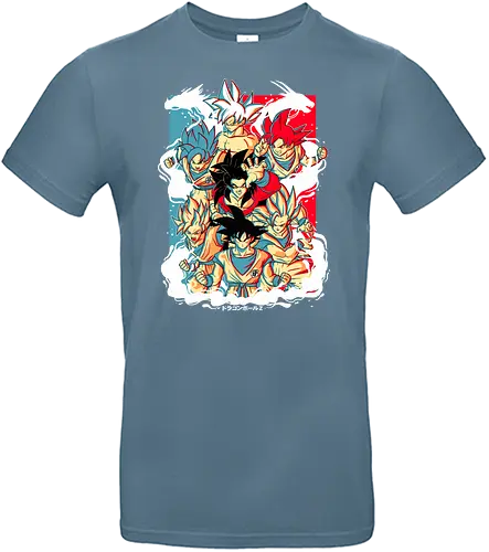Goku transformations - anime, goku, db, dbz, ball, dragon, son - Standard T-Shirt