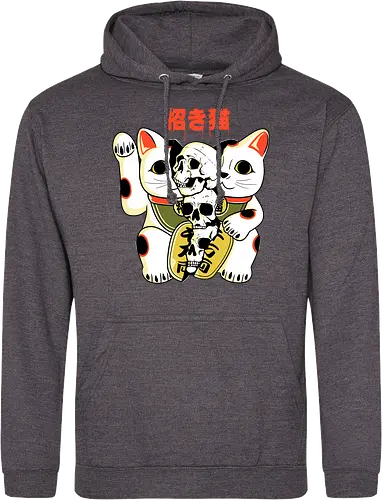 Skull Maneki Neko