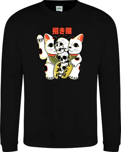 Skull Maneki Neko