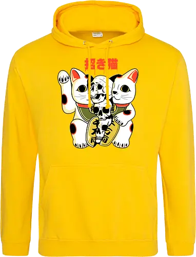 Skull Maneki Neko