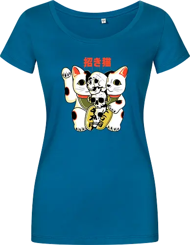 Skull Maneki Neko
