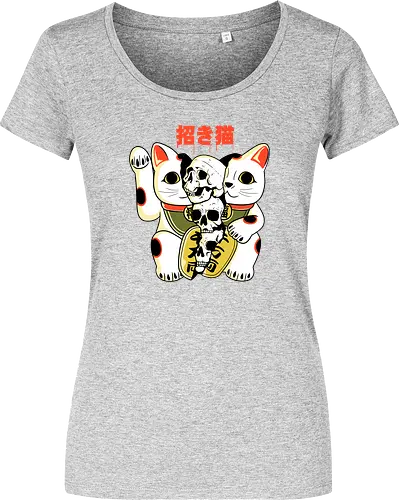 Skull Maneki Neko