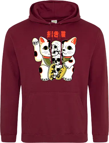 Skull Maneki Neko
