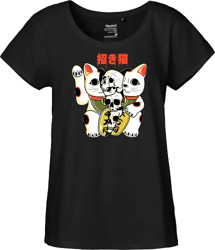 Skull Maneki Neko