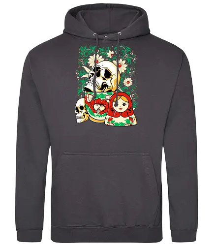 Skull Matryoshka - matroschka, russia, skull, schädel, puppe, Matrjoschka - Standard Hoodie