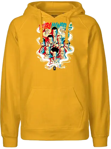 Retro Monsters - monster, horror, classic horror, frankenstein, dracula - Fairtrade Hoodie