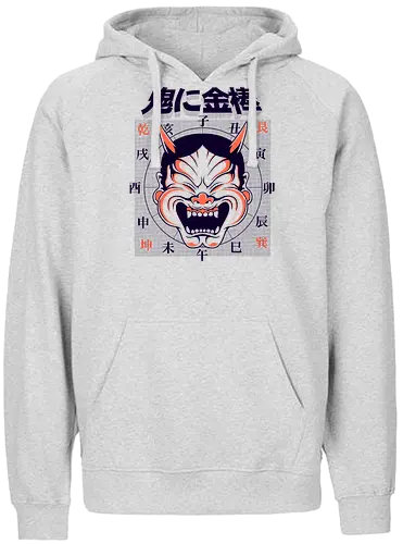 oni Japanese mask - oni, japan, mask, maske, Japanese - Fairtrade Hoodie