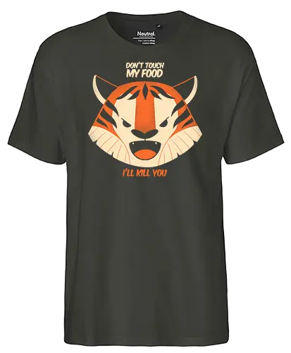My food - touchy, tiger, food, essen - Fairtrade T-Shirt