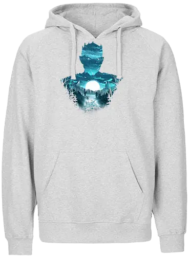 King of the Night - night, king, ice, zombie, serie, series, tv, lied, eis, feuer, winter, cold - Fairtrade Hoodie