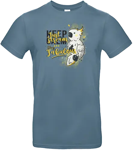 Just Scream - cockatoo, kakadu, bird, birb, papagei, vogel, schrei - Standard T-Shirt