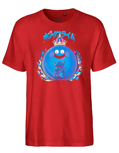 The great king - Schleim, Slime, dragon, quest, gaming - Fairtrade T-Shirt