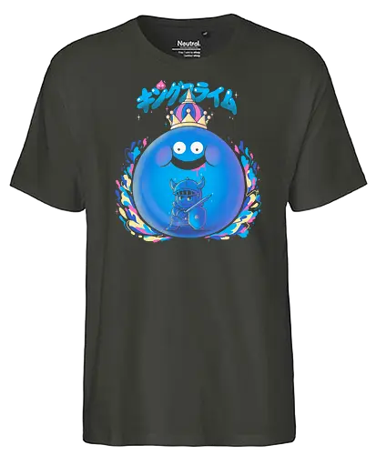 The great king - Schleim, Slime, dragon, quest, gaming - Fairtrade T-Shirt