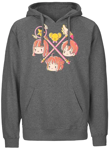 Captor Team - card, captor, sakura, Magical Girl, anime, manga - Fairtrade Hoodie