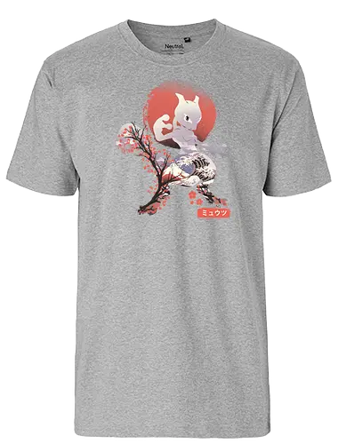 Ukiyo Psycho - pocket, monster, ukiyo-e, sakura, nippon, japan, fuji, fujisan, gaming, classic gaming, psycho - Fairtrade T-Shirt