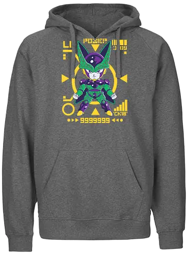 Powerful villain - dragon, ball, cell, anime, manga - Fairtrade Hoodie