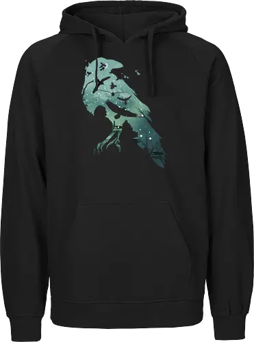 Murder of Crows - crow, krähe, game, lied, eis, feuer, snow, wall, throConsole - Fairtrade Hoodie