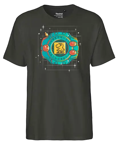 Digivice Retrô - digital, monster, anime - Fairtrade T-Shirt