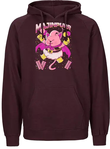 Majinpurr - cat, Cats, katze, manga, superheld, superhero - Fairtrade Hoodie