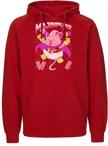 Majinpurr - cat, Cats, katze, manga, superheld, superhero - Fairtrade Hoodie