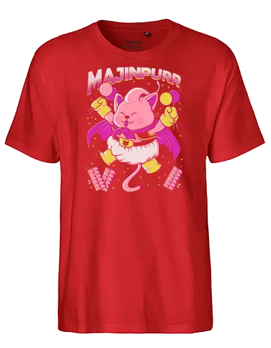 Majinpurr - cat, Cats, katze, manga, superheld, superhero - Fairtrade T-Shirt