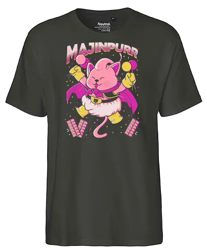 Majinpurr - cat, Cats, katze, manga, superheld, superhero - Fairtrade T-Shirt
